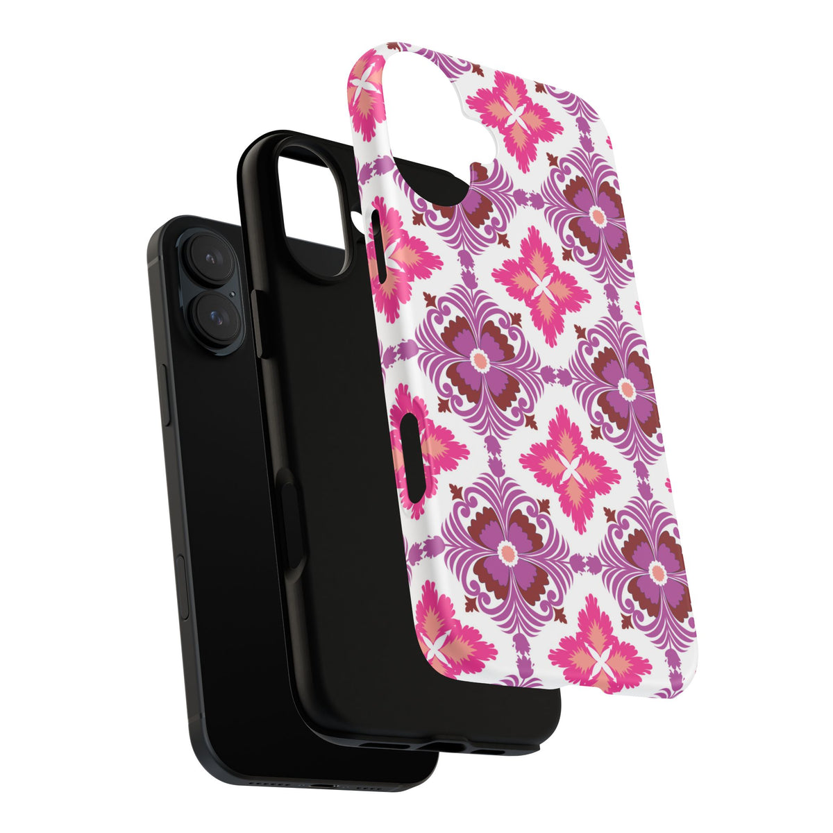 Pink Tile Floral Phone Case