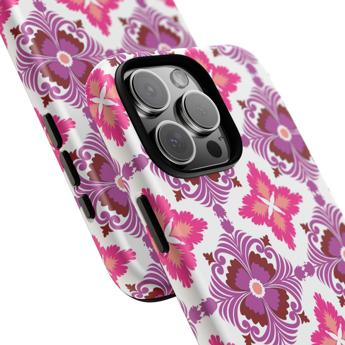 Pink Tile Floral Phone Case
