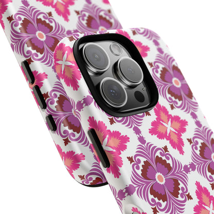 Pink Tile Floral Phone Case