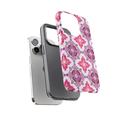 Pink Tile Floral Phone Case