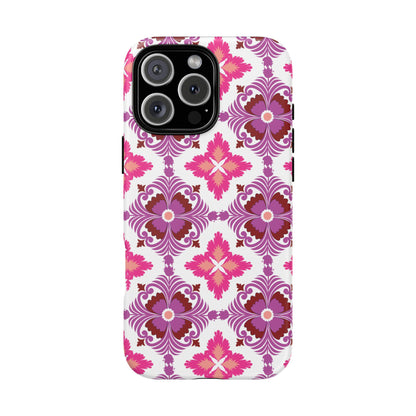 Pink Tile Floral Phone Case