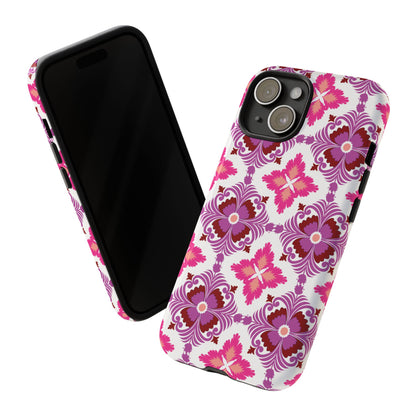 Pink Tile Floral Phone Case