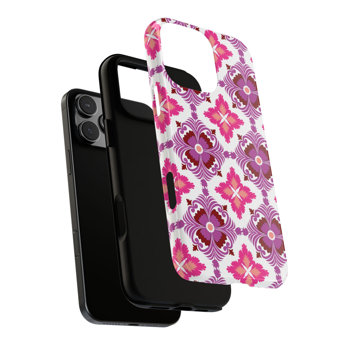 Pink Tile Floral Phone Case