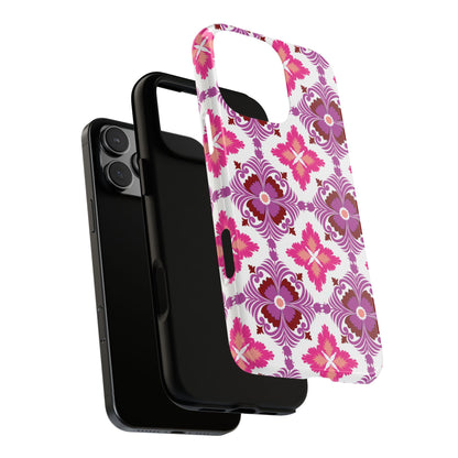 Pink Tile Floral Phone Case
