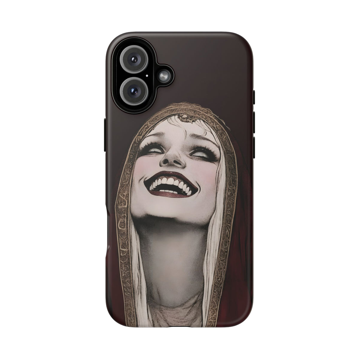Phone Case — Gothic Laughing Nun Dark Art Protective Cover