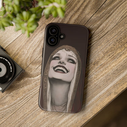 Phone Case — Gothic Laughing Nun Dark Art Protective Cover