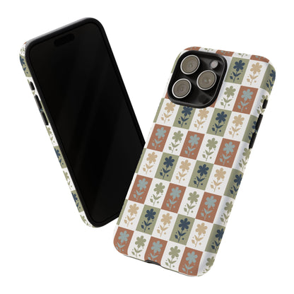 Floral Patchwork Tough Case — Retro Boho Phone Cover