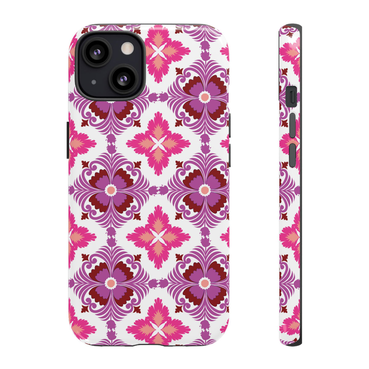 Pink Tile Floral Phone Case