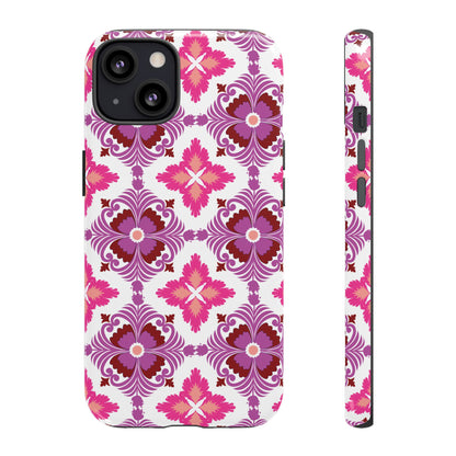 Pink Tile Floral Phone Case
