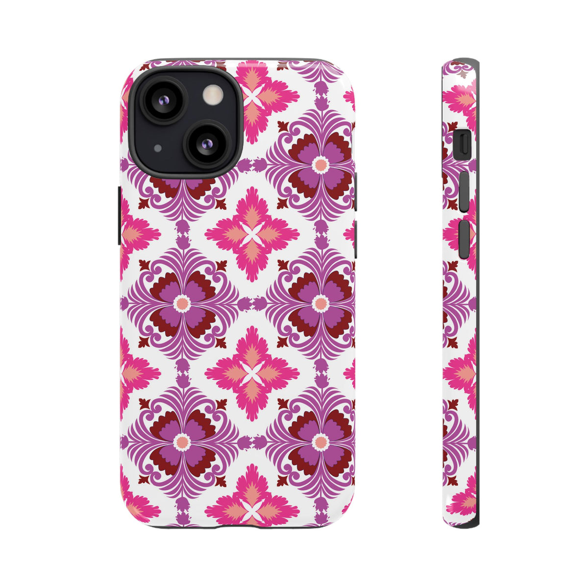 Pink Tile Floral Phone Case