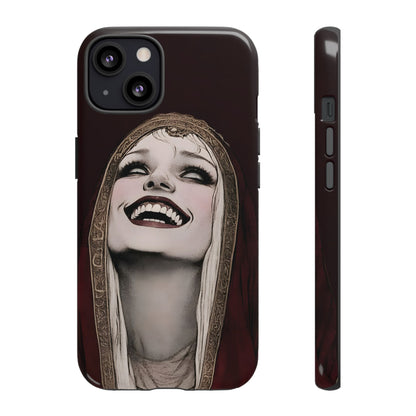 Phone Case — Gothic Laughing Nun Dark Art Protective Cover