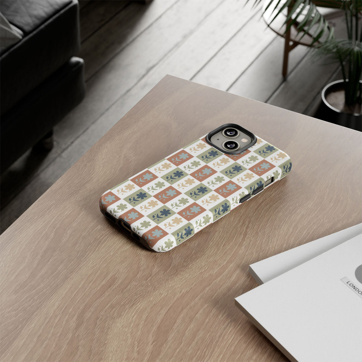 Floral Patchwork Tough Case — Retro Boho Phone Cover