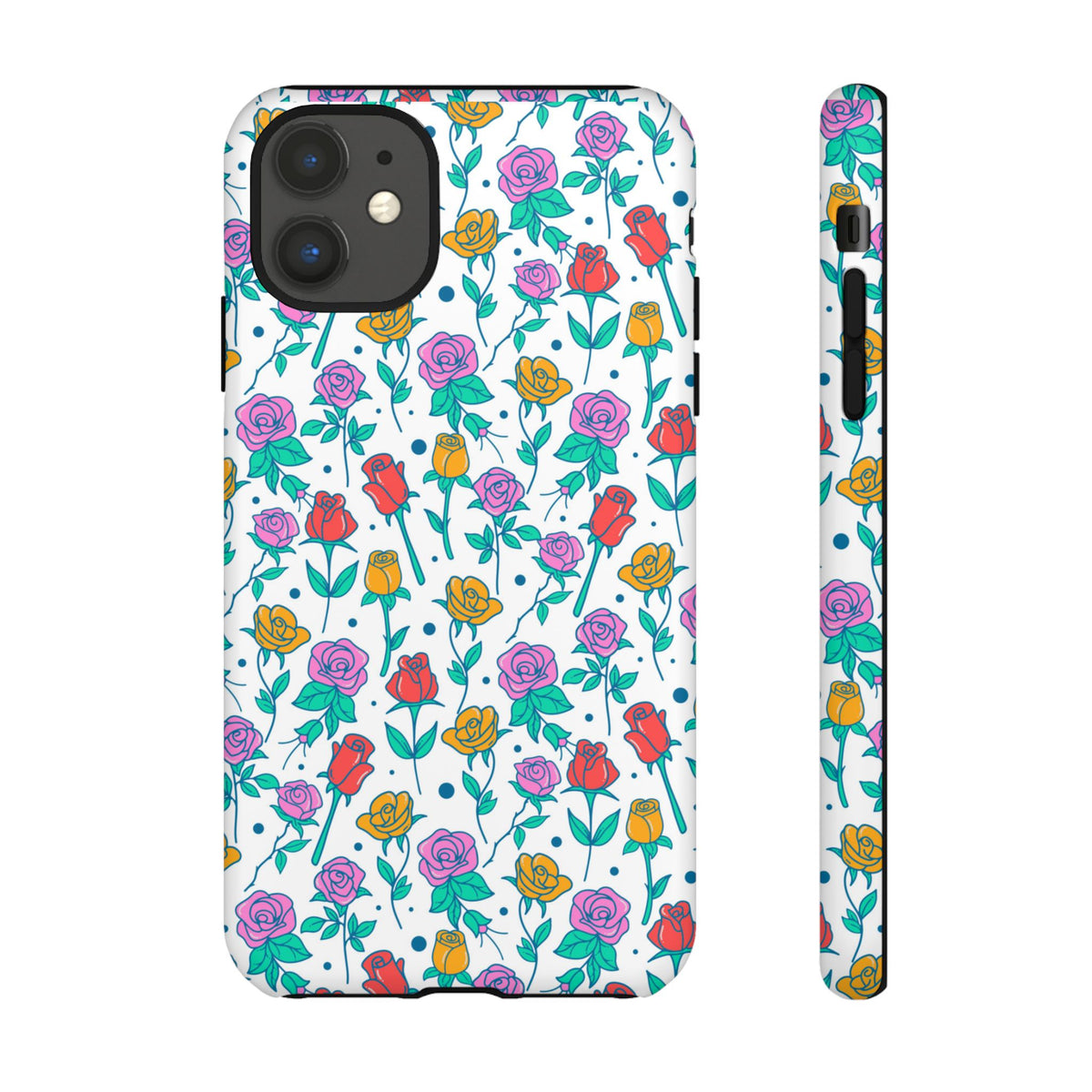 Floral Garden Tough Phone Case — Colorful Rose Pattern