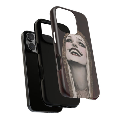 Phone Case — Gothic Laughing Nun Dark Art Protective Cover