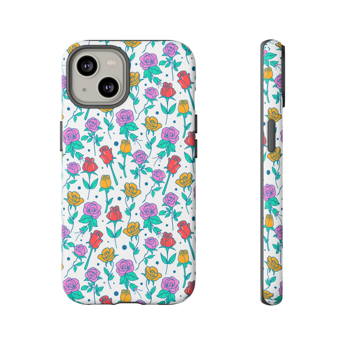 Floral Garden Tough Phone Case — Colorful Rose Pattern