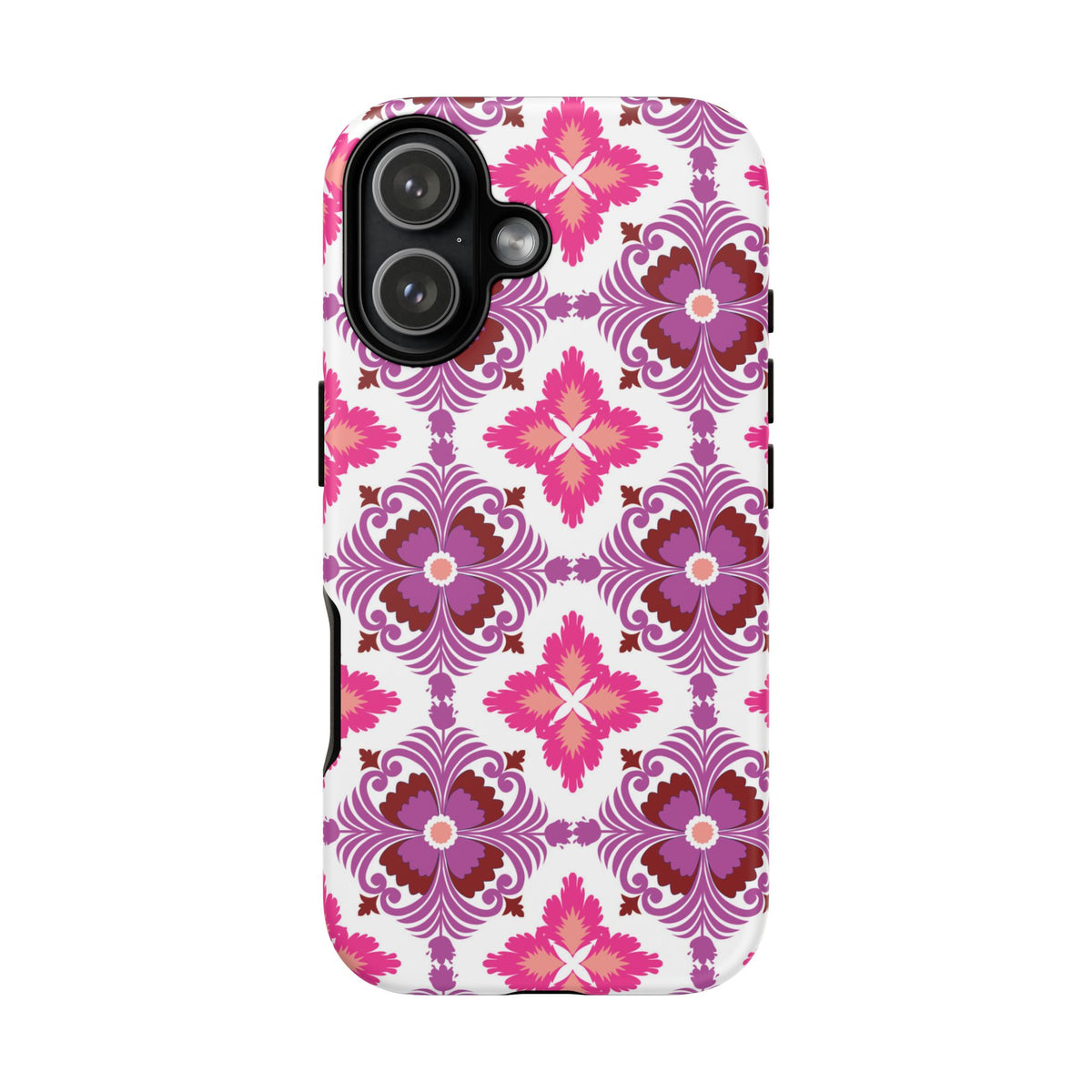 Pink Tile Floral Phone Case
