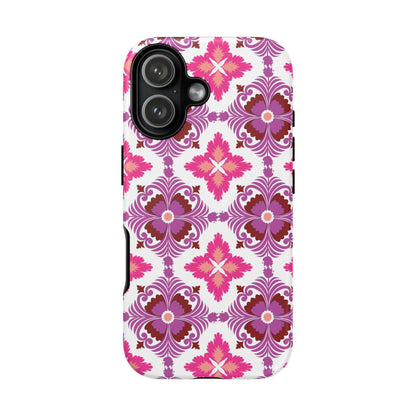 Pink Tile Floral Phone Case