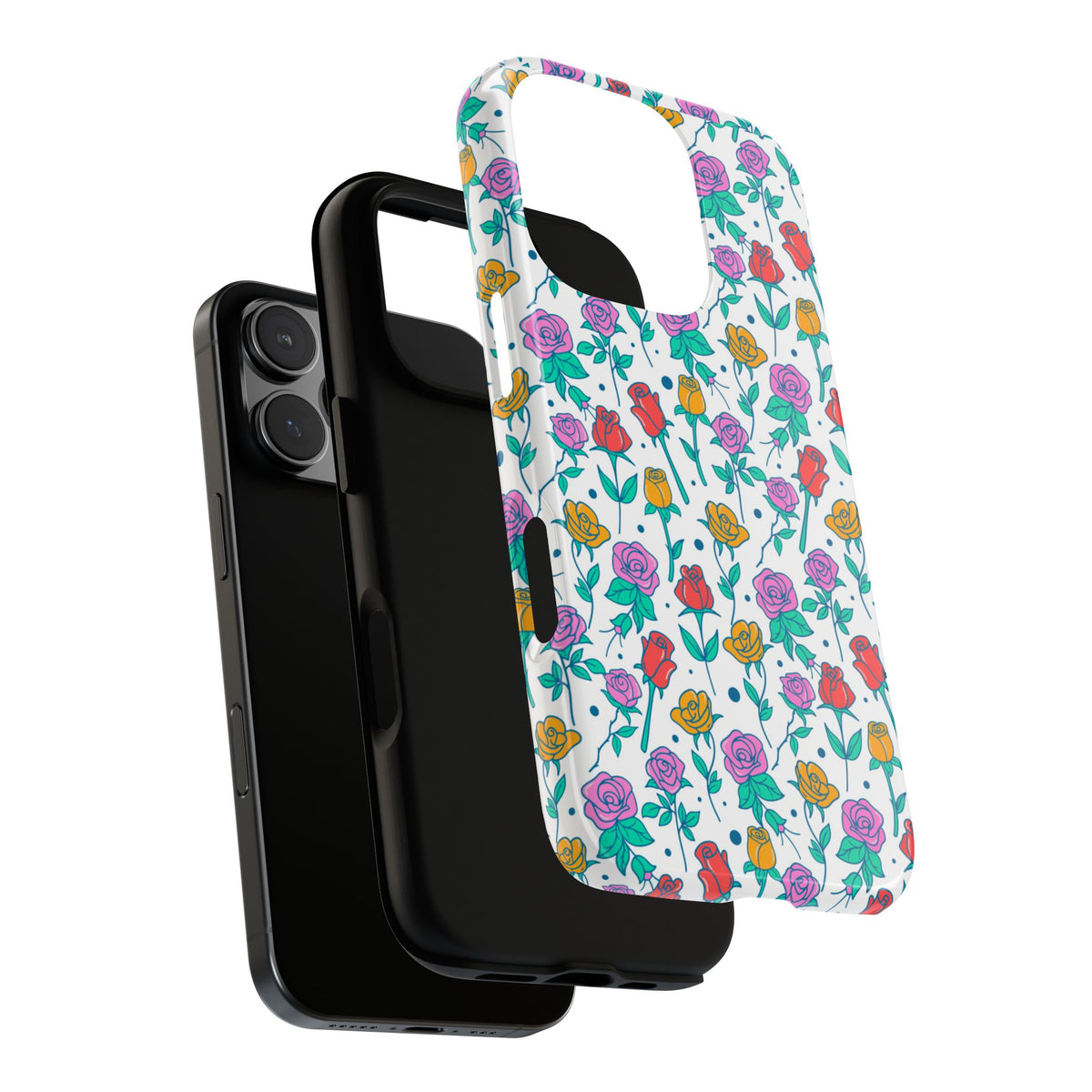 Floral Garden Tough Phone Case — Colorful Rose Pattern