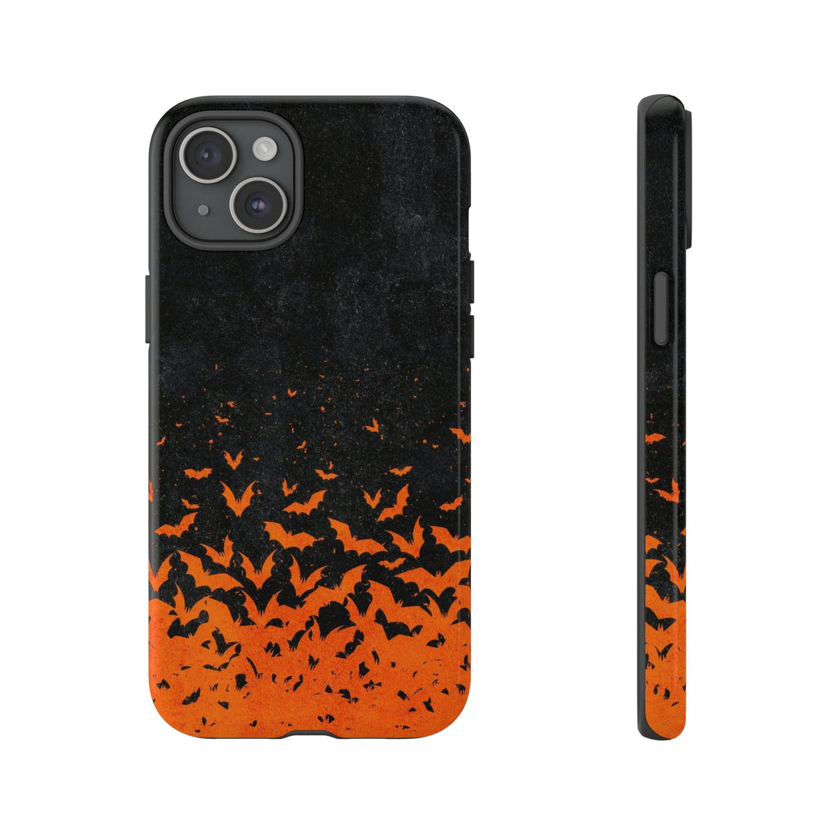 Halloween Orange Bat Swarm Phone Case — Tough Protective iPhone Cover