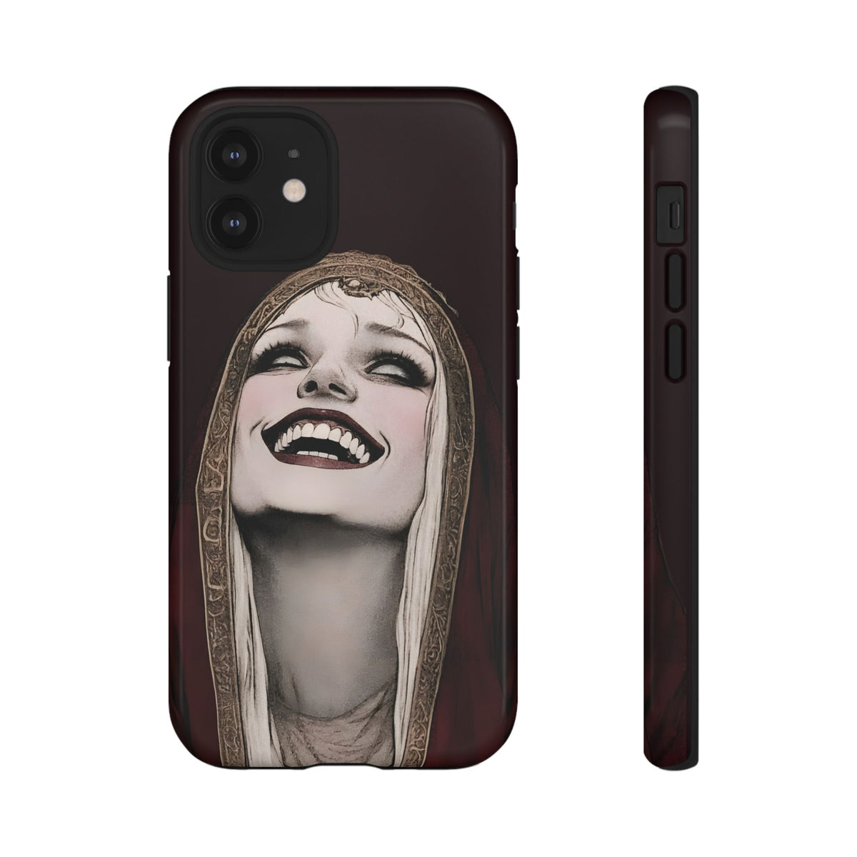 Phone Case — Gothic Laughing Nun Dark Art Protective Cover