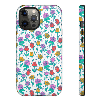 Floral Garden Tough Phone Case — Colorful Rose Pattern