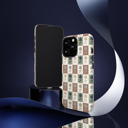 Floral Patchwork Tough Case — Retro Boho Phone Cover