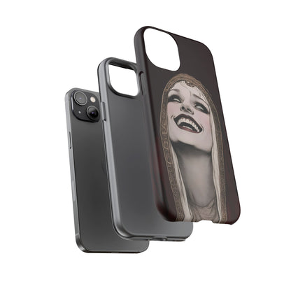Phone Case — Gothic Laughing Nun Dark Art Protective Cover