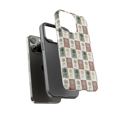 Floral Patchwork Tough Case — Retro Boho Phone Cover