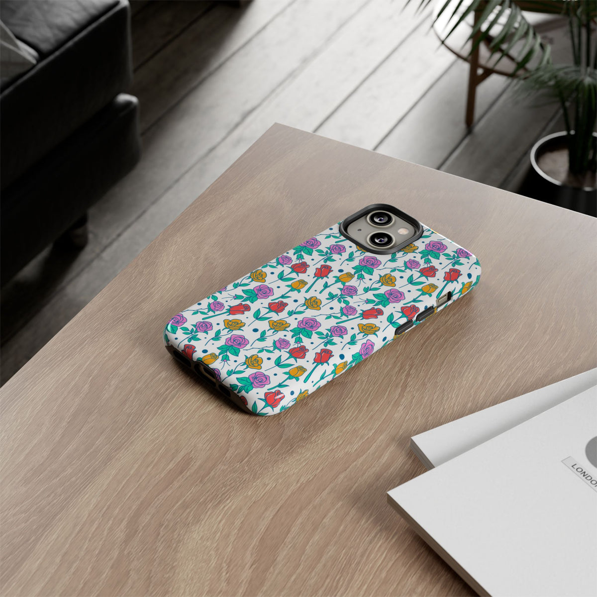 Floral Garden Tough Phone Case — Colorful Rose Pattern
