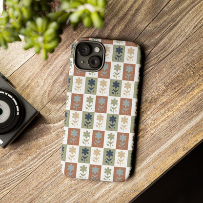Floral Patchwork Tough Case — Retro Boho Phone Cover