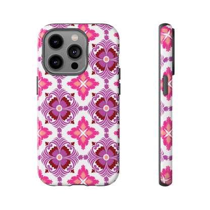 Pink Tile Floral Phone Case