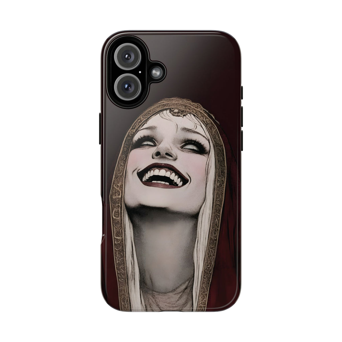 Phone Case — Gothic Laughing Nun Dark Art Protective Cover
