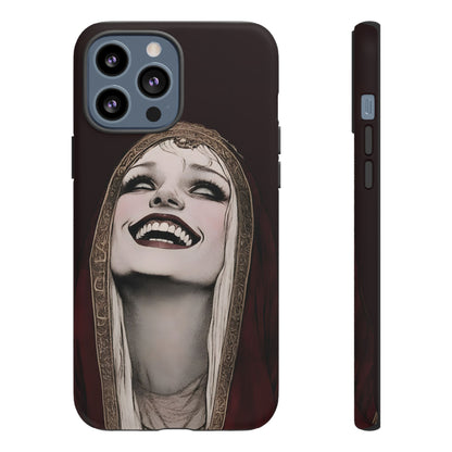 Phone Case — Gothic Laughing Nun Dark Art Protective Cover