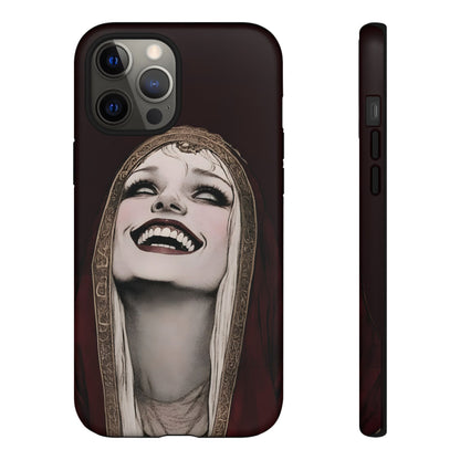 Phone Case — Gothic Laughing Nun Dark Art Protective Cover