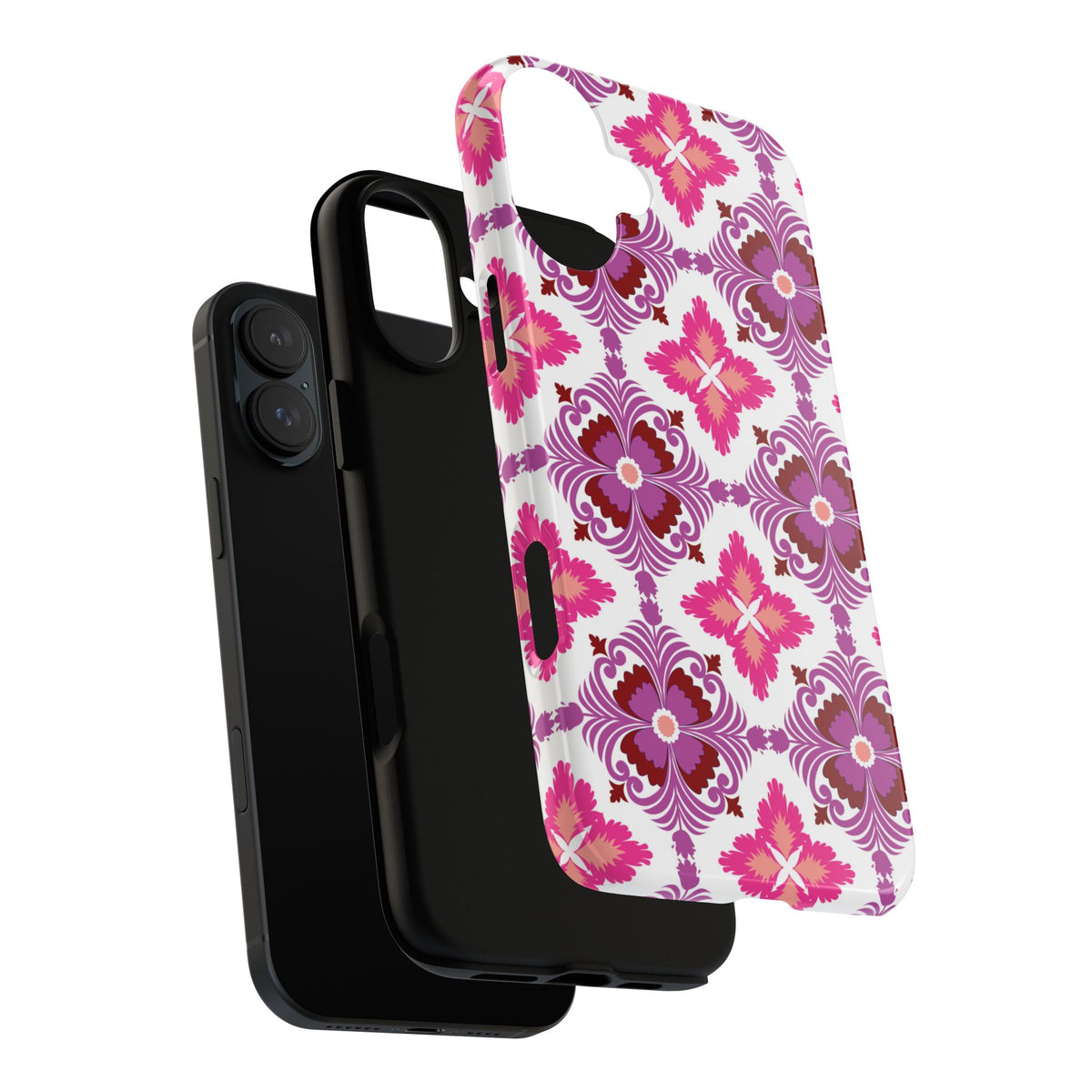 Pink Tile Floral Phone Case