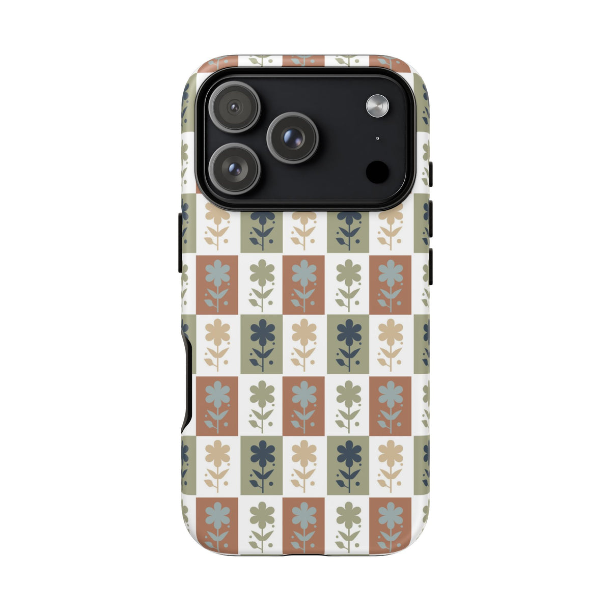 Floral Patchwork Tough Case — Retro Boho Phone Cover