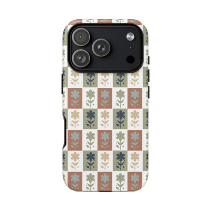 Floral Patchwork Tough Case — Retro Boho Phone Cover