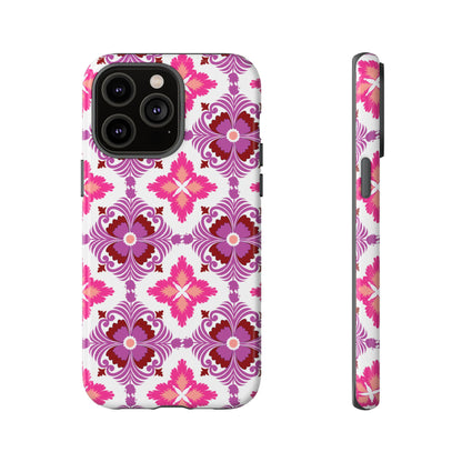 Pink Tile Floral Phone Case