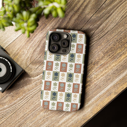Floral Patchwork Tough Case — Retro Boho Phone Cover