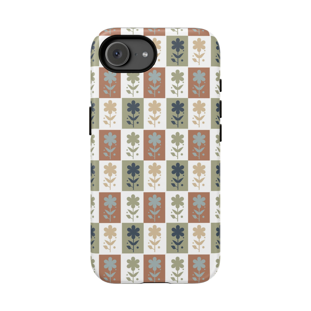 Floral Patchwork Tough Case — Retro Boho Phone Cover