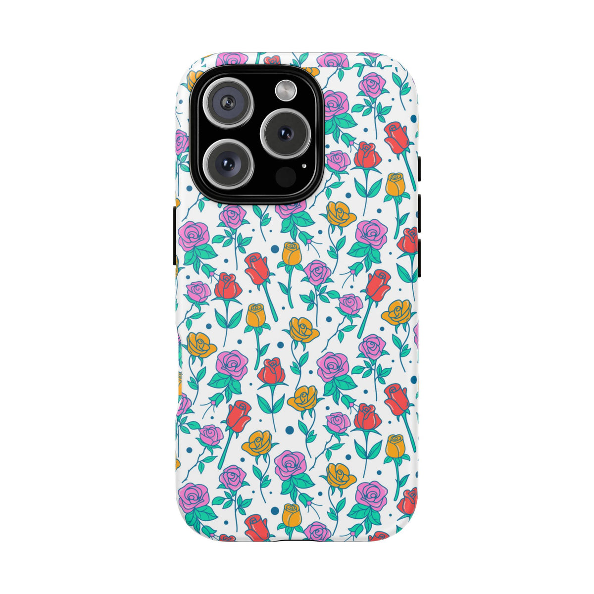 Floral Garden Tough Phone Case — Colorful Rose Pattern