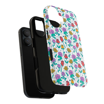 Floral Garden Tough Phone Case — Colorful Rose Pattern