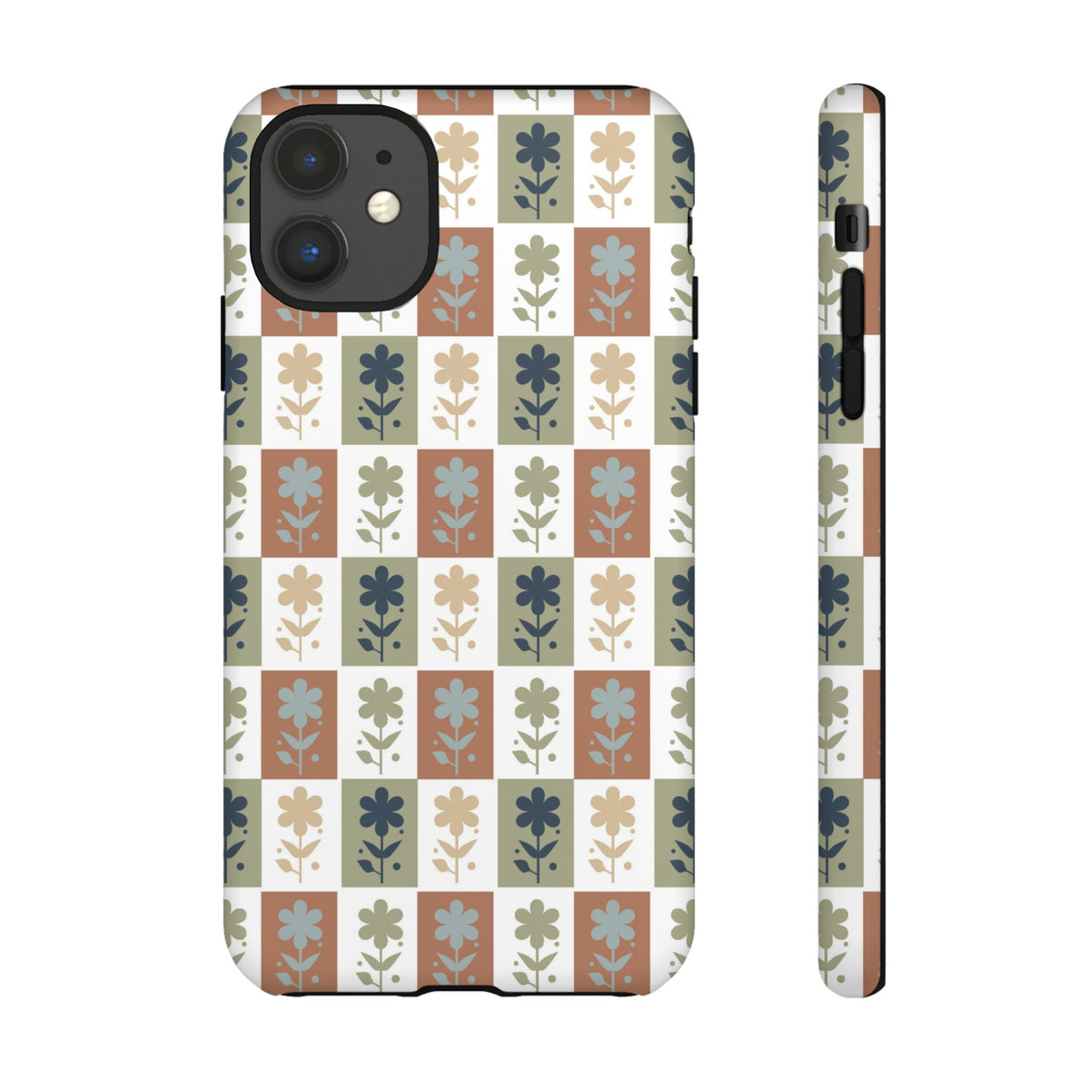 Floral Patchwork Tough Case — Retro Boho Phone Cover