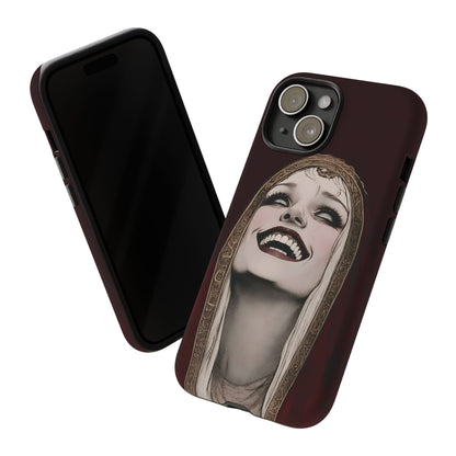 Phone Case — Gothic Laughing Nun Dark Art Protective Cover
