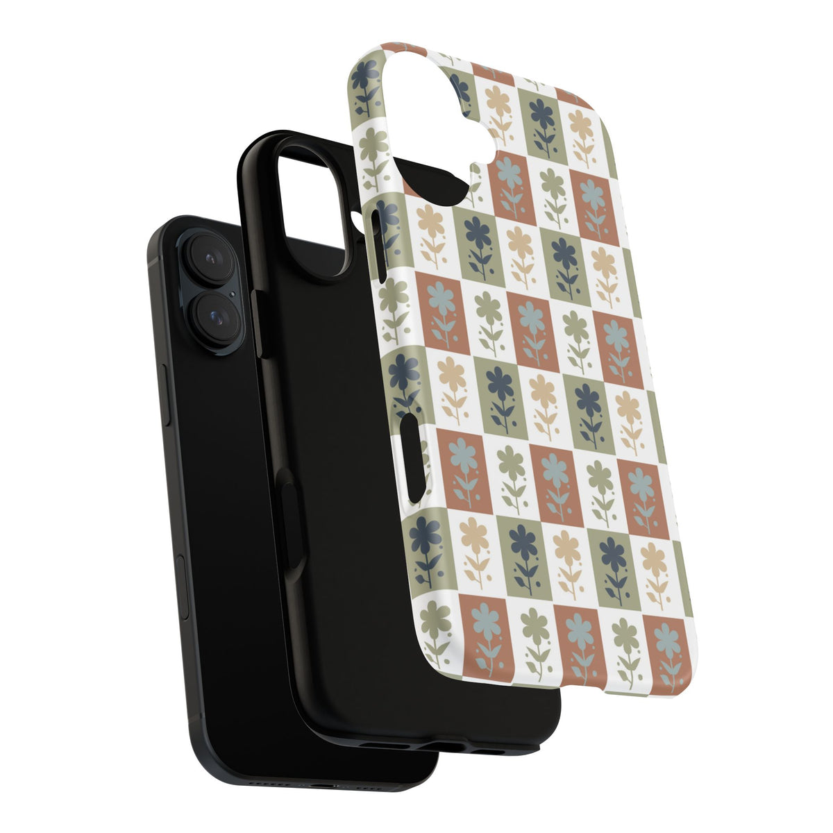 Floral Patchwork Tough Case — Retro Boho Phone Cover