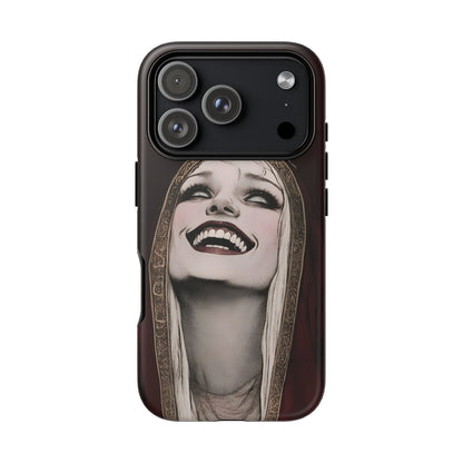 Phone Case — Gothic Laughing Nun Dark Art Protective Cover