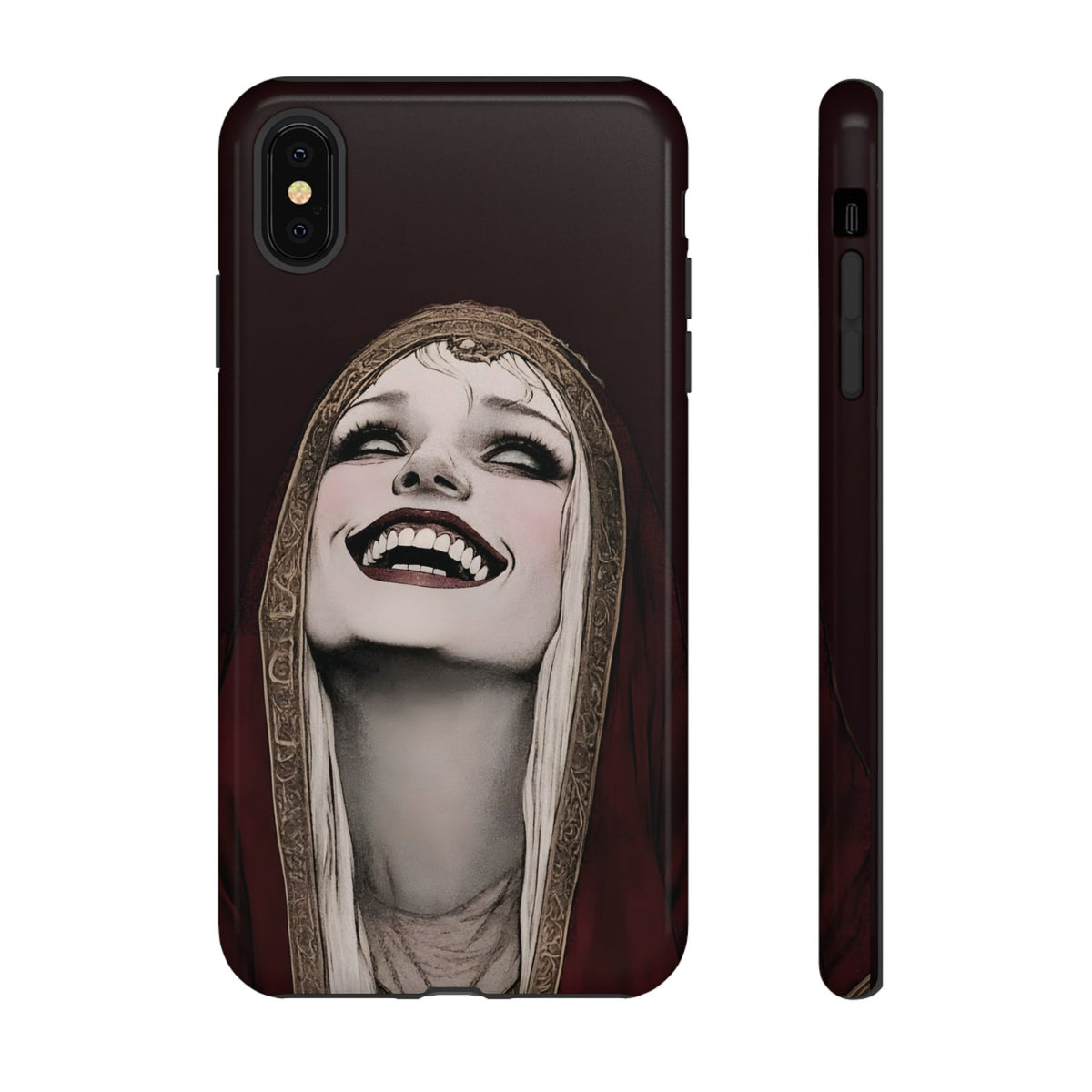 Phone Case — Gothic Laughing Nun Dark Art Protective Cover