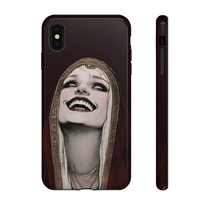 Phone Case — Gothic Laughing Nun Dark Art Protective Cover