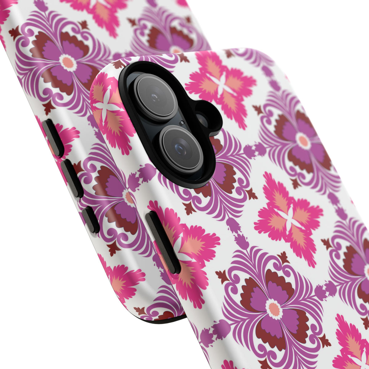 Pink Tile Floral Phone Case