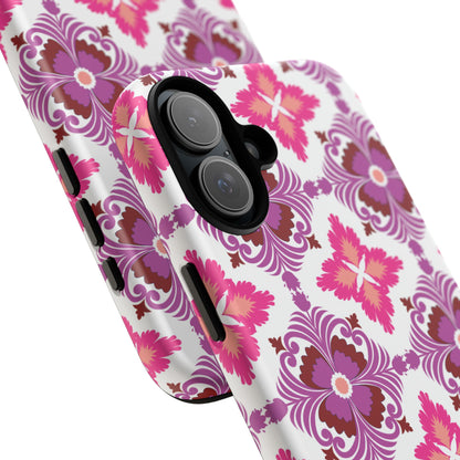 Pink Tile Floral Phone Case